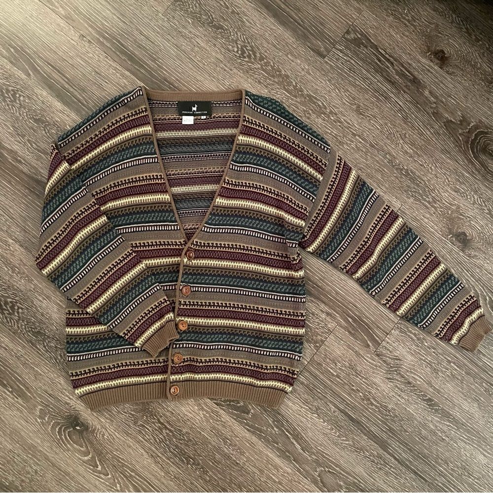 Peruvian connection vintage cardigan